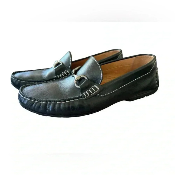 Peter Millar Horse-Bit Leather Loafers - Picture 1 of 14
